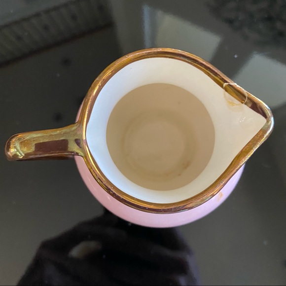 Vintage Grays Pottery Creamer Pink Gold England - Picture 6 of 8